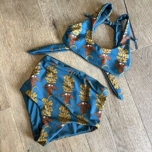 Of One Sea Printed Bikini Swimsuit